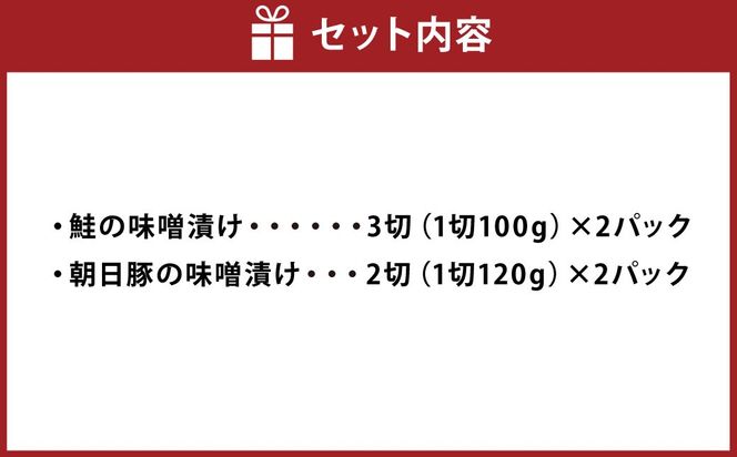 AB4017 特製味噌漬け2種セット（鮭・豚）