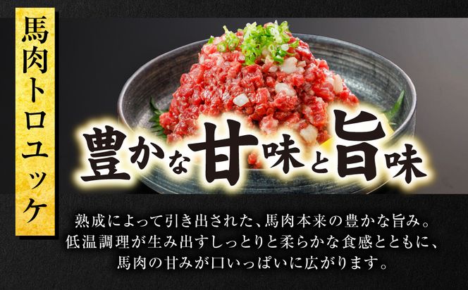 馬肉 トロユッケ 300g （50g×6パック） 馬肉 ユッケ ゆっけ トロ ヘルシー おつまみ 晩酌 丼 サラダ 冷凍 熊本県 八代市