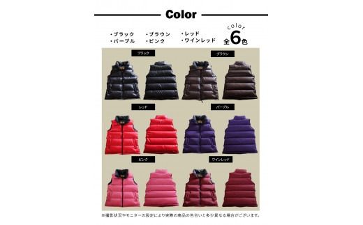 高品質 ダウンベスト 900フィルパワー レディース 日本製 Mind Lサイズ