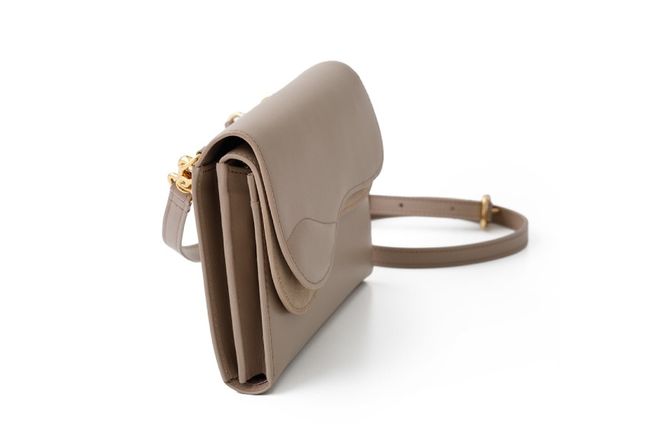 SOMES SA-17 ウォレットショルダー グレージュ [ソメスサドル 北海道 砂川市 12260908] ソメス お財布ポシェット ウォレットショルダーバッグ ブランド 日本製 本革 革 革製品 レザー