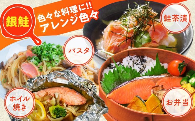 G3802 【お弁当サイズ】さわら&銀鮭 切身 計40切れ（各約50g×20切れ） 【小分け 漁師 さけ サケ 手切り  泉州 鰆 切り身 弁当 朝食 時短 訳あり サイズ不揃い 規格外 冷凍食品 】