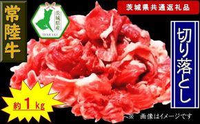 169-26-001 【常陸牛】切り落とし 約1kg（茨城県共通返礼品）【常陸牛　茨城県産　日立市】