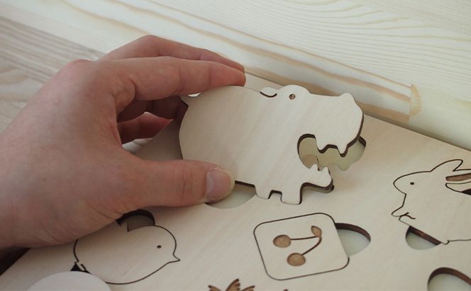 どうぶつパズル 工芸品 