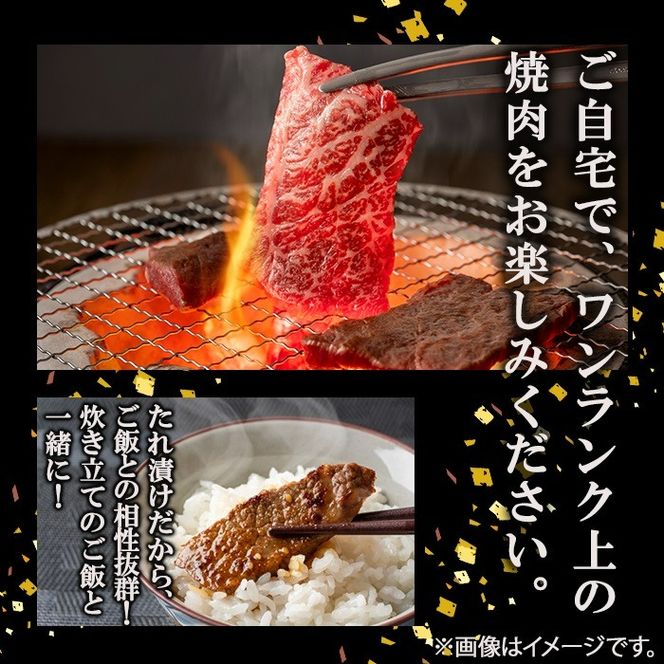 【訳あり・数量限定】鹿児島県産 うしの中山黒毛和牛タレ漬け焼肉1kg b0-172