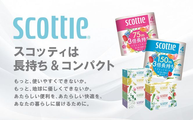 【スコッティ】 組み合わせ ティシュー フラワーボックス 250組 8箱 トイレットロール ダブル フラワーパック 3倍長持ち 8ロール ティッシュ トイレットペーパー 日用品 防災備蓄 ストック 備蓄 新生活 防災 消耗品 生活用品 日用消耗品 箱ティッシュ