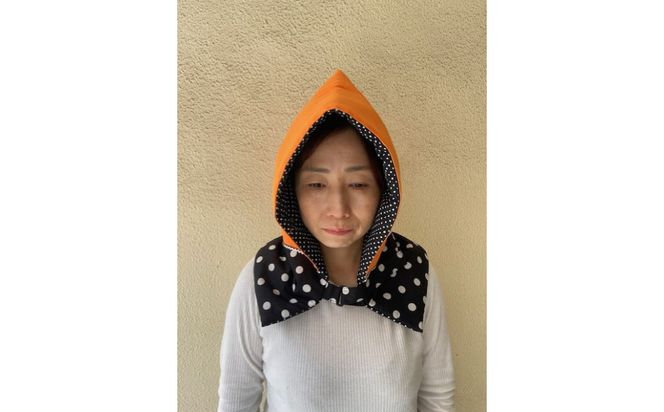防災頭巾　大人用 ＜カラー：オレンジ色＞【避難グッズ グッズ 防災用品 避難用品 地震 火事 火災 保護 災害 地震対策 防災対策】 272230_AN001VC01