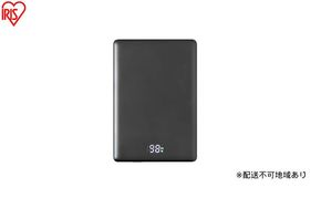 薄型モバイルバッテリー5000mAh TW-A05020-B ブラック モバイルバッテリー 軽量 小型 タイプc 薄型 USB Type-C 5000mAh ワイヤレス マグネット MagSafe対応 スマホ 約1回分 充電 コンパクト バッテリー 充電器 ブラック アイリスオーヤマ