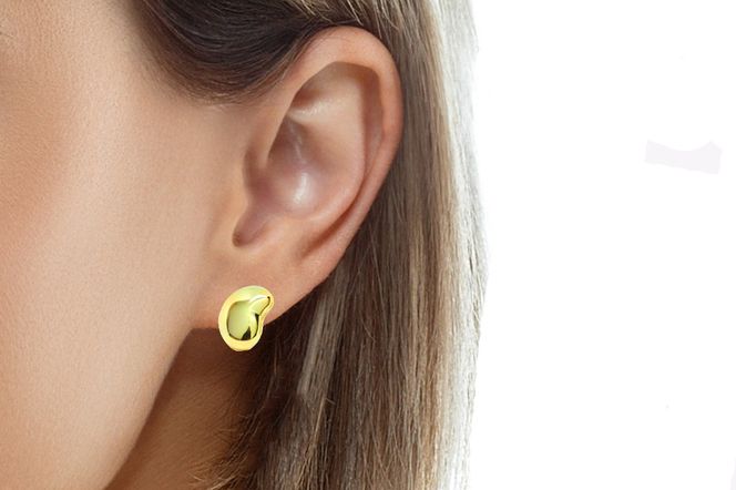 特大豆　ピアス　K18 188-102