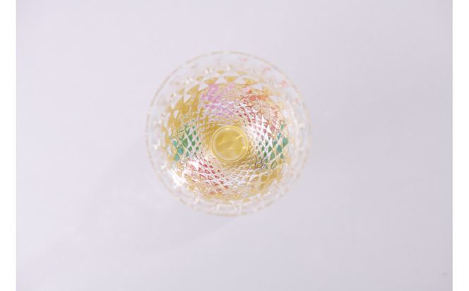 ペアフリーグラス小（格子）山茶花 172111_CY6003