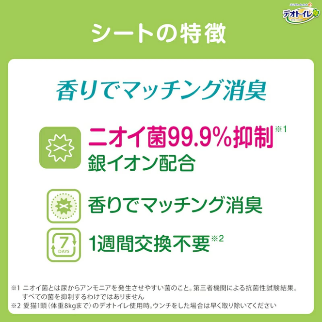 デオトイレ 消臭・抗菌 シート 20枚×4 デオクリーン オシッコ汚れ おそうじ ウェットティッシュ 大判 25枚×2 ペットシーツ ペットシート トイレ 猫 猫用トイレ ペット 清潔 ユニ・チャーム