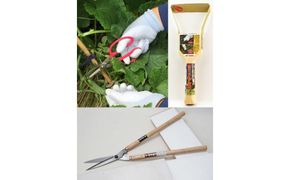 お庭の鋏２種と中耕くわ「もん太」３点セット