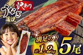うなぎ 訳あり 蒲焼 特大 肉厚 5尾 計約1.2kg 小分け タレ 山椒付き [大黒物産 福岡県 宇美町 um40bak830042] 不揃い 規格外 鰻 ウナギ unagi うなぎ蒲焼 鰻蒲焼き 蒲焼き かば焼き 真空パック 個包装 冷凍