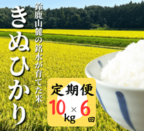 ＜定期便＞鈴鹿山麓の銘水が育てた米、米どころ三重県産小山田地区「きぬひかり」10kg【6ヶ月】-[G892]