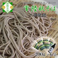 【茨城県共通返礼品／桜川市】【常陸秋そば】常陸そば乾麺 6袋(ご贈答用つゆ付)｜そば 乾麺 常陸秋そば 茨城県共通返礼品 桜川市 年越しそば 茨城県 行方市(DX-32)