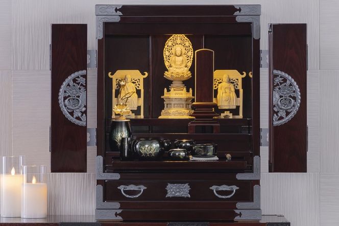 仙台箪笥 仙台仏壇20号 木地呂漆調 KHB-568D（お申込書返送後1ヶ月～5ヶ月程度でお届け）高級 工芸品 伝統|06_kyk-801001