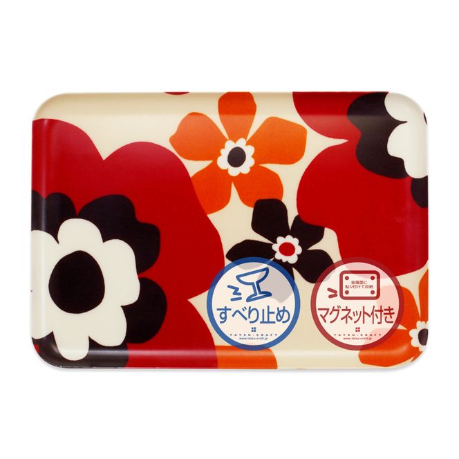 TATSU-CRAFT マグネットトレー M 33cm フフラ SR サンシャインレッド すべり止め付き ［Tk1090］ 303446_DA90819VC02