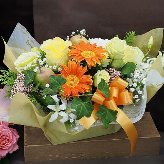 結婚記念日 アレンジメント 花 ギフト 植物 季節 生花 おまかせ アレンジ プレゼント 贈答 贈り物 祝い 母の日 インテリア 立花ガーデン 静岡県 藤枝市