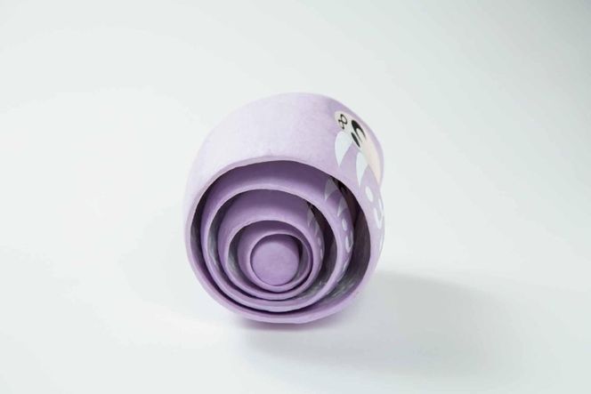 藤枝だるま 藤色マトリョーシカ だるま かわいい おしゃれ 手作りだるま 合格祈願 縁起 置物 サッカー 静岡県 藤枝市