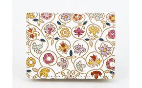 【文庫屋大関】箱まち小銭入れ　金唐小花【皮革工芸品】 ファッション小物 財布 民芸品 
