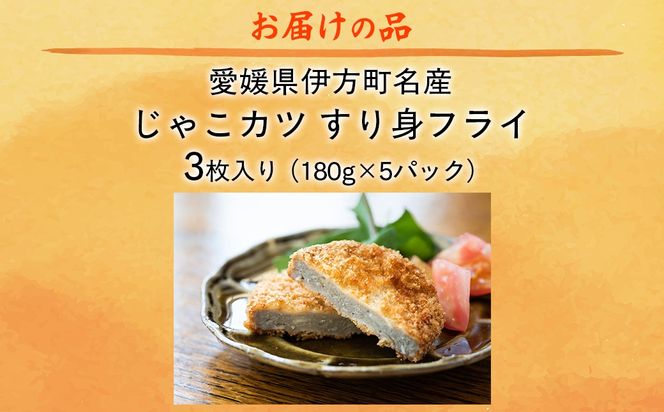 【愛媛県伊方町名産】じゃこカツ（3枚入り×5パック） IKTI001
