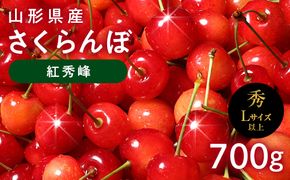 FYN6-623 ≪2027年先行予約≫山形県産 さくらんぼ 紅秀峰 700g(350g×2) 秀品 L以上 バラパック詰め 2027年6月中旬から順次発送 果物 くだもの フルーツ サクランボ チェリー 贈答 贈り物 ギフト プレゼント 自宅 家庭 産地直送 山形県 西川町 月山
