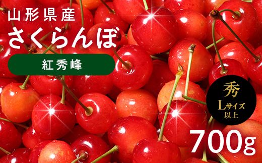 FYN6-623 ≪2027年先行予約≫山形県産 さくらんぼ 紅秀峰 700g(350g×2) 秀品 L以上 バラパック詰め 2027年6月中旬から順次発送 果物 くだもの フルーツ サクランボ チェリー 贈答 贈り物 ギフト プレゼント 自宅 家庭 産地直送 山形県 西川町 月山