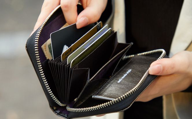 豊岡財布 anti-mode style Shimmer Chic Compact Wallet AW901 / ノクターンBK /  コンパクトウォレット 財布 二つ折り 牛革 シンプル サイフ さいふ アンチモード スタイル シマー シック 木和田正昭商店