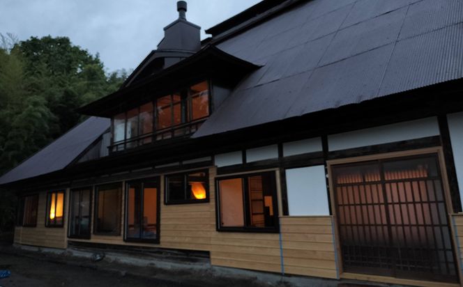 亀ヶ森醸造所の宿　友月庵宿泊クーポン券 3,000円分 【2226】