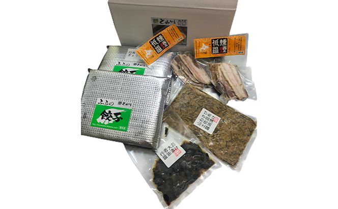 富良野のうま味凝縮！ぎょうざ＆おつまみセット【富良野とみ川】(ぎょうざ チャーシュー 山わさび 醤油漬け 行者 にんにく 醤油 漬け つまみ セット 詰め合わせ 北の国から ドラマ 北海道 富良野市 ふらの)