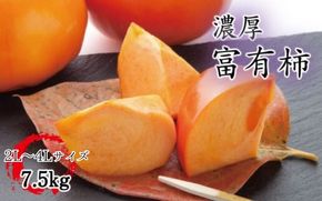 【数量限定】【秋の美味】【和歌山ブランド】 濃厚! 富有柿 秀品 　L～3Lサイズ 約7.5kg / 柿 フルーツ 果物 ※2026年11月中旬～12月上旬頃順次発送予定 ※沖縄・その他離島への配送不可 【ard504-rl-huyu-7d5A】