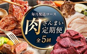 099Z128 アキラ商店 肉三昧 わくわく 定期便 全5回【毎月配送コース お楽しみ 焼肉 ていきびん 焼くだけ 小分け BBQ やきにく 数量限定】