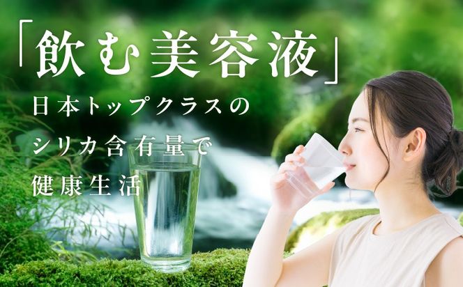 099Z361 【定期便】天然水 500ml 24本×全6回【国産 シリカ水 ミネラルウォーター 高濃度シリカ 飲料水 防災 備蓄 ペットボトル ALOHAS】