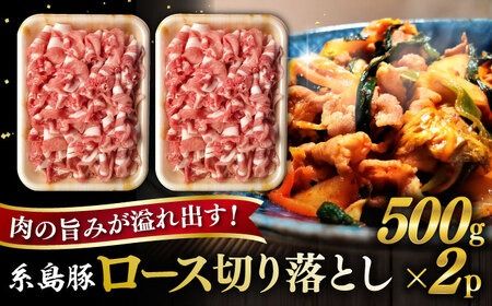 糸島豚 ロース 切り落とし 1kg 糸島市 / ヒサダヤフーズ 豚肉 豚 [AIA065] 豚肉 豚 ブランド豚 糸島豚 ポーク 切り落とし こま肉 豚キムチ しゃぶしゃぶ