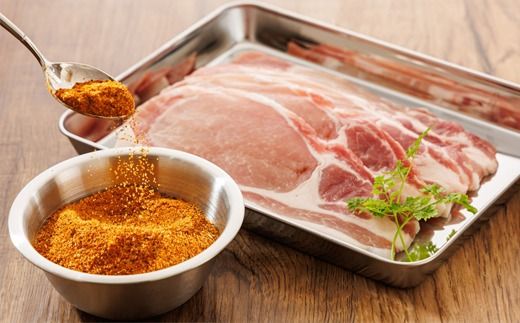 北海道産 豚肉 味付き スパイシーポーク（カレー味） 一子相伝のスパイス使用 50g×8枚 | 北海道産 豚肉 ポーク カレー味 フライパン スパイシー カレー ジョイパックチキン 一人暮らし セット おかず 小分け 冷凍 肉 絶品 人気 ヒロセ 北海道 釧路町 釧路超 特産品 121-1262-160-008