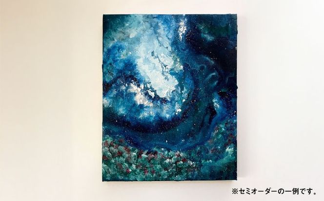 絵画作品（原画）F3号サイズ・額装あり 糸島市 / yaccka アート作品[ACN010]