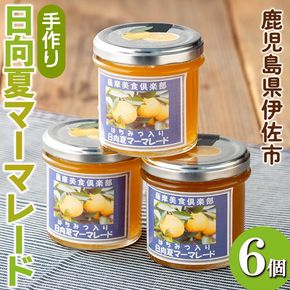 isa549 手作りはちみつ入り日向夏マーマレード(計6個・各140g)日向夏の果肉が入った低糖のハンドメイドジャム【薩摩美食倶楽部】