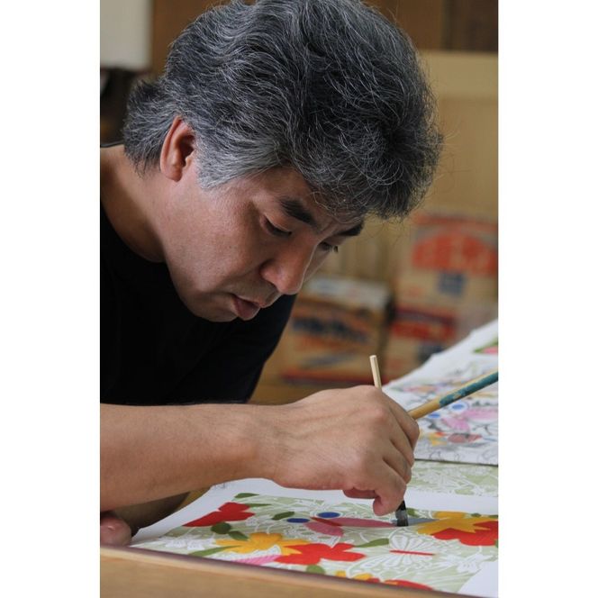 【宏次染工房 / 沖縄県認定工芸士 金城宏次】Aサインバー トートバッグ (紅型プリント) カバン 鞄 ショルダー メンズ レディース 沖縄市 / コザ工芸館ふんどぅ[BCAU001]