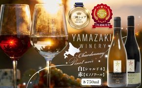 三國シェフ推奨！山崎ワイン(赤・白２本セット)各750ml【02002】