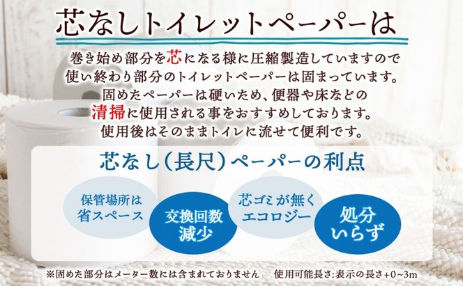 定期便 2ヶ月毎 全3回 芯なし トイレットペーパー 110ｍ シングル 12ロール×6袋 計72ロール 天使の時間 紙 ペーパー 日用品 消耗品 リサイクル 再生紙 無香料 厚手 ソフト トイレ用品 備蓄 ストック 非常用 生活応援 川一製紙 送料無料 岐阜県