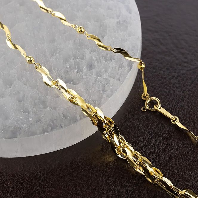 ネックレス 純金 24金 レディース チェーンだけ 45cm チェーン ゴールド 太め 幅広 K24 24k 地金 チェーンのみ ジュエリー シンプル 人気 普段 使い 250523nm200k24101 SWAA343