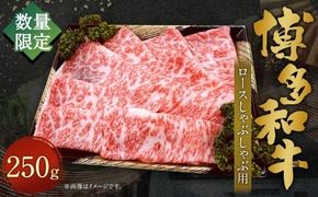 【数量限定博多和牛】 ロース しゃぶしゃぶ 約250g 博多和牛 和牛 国産牛 黒毛和牛 黒毛和種 牛肉 ロース肉 リブロース サーロイン お肉 肉 九州 福岡県 香春町 冷凍