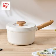 鍋 片手鍋 18cm なべ 無加水鍋 LUO-P18 ホワイト アイリスオーヤマ 片手無加水鍋 ih ガス火 ふた 蓋付き セラミック IH対応 ガス火対応 北欧 おしゃれ かわいい シンプル LUONTO ルオント プレゼント キッチン雑貨 