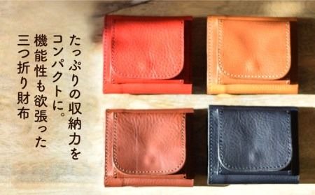 三つ折り コンパクト 財布 糸島市 / LADIES&GENTLEMEN 鞄 レザー 革製品 革財布 サイフ [ADK040]