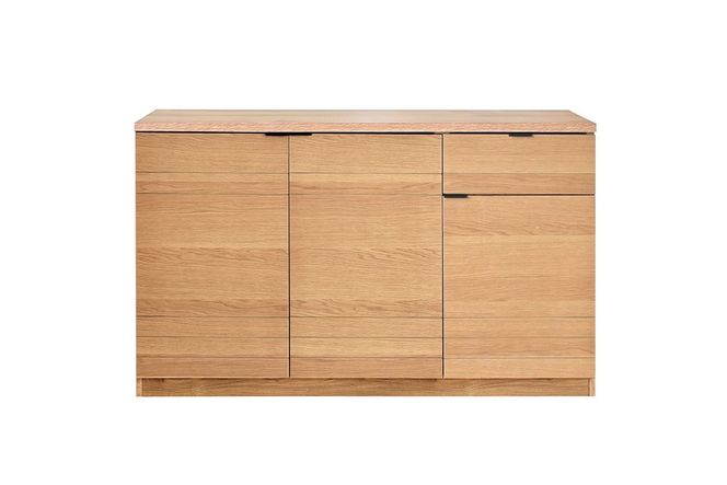 エテル 120 サイドボード NA【ナチュラル 完成品 木目 シンプル 収納 リビング おしゃれ】(H062327)