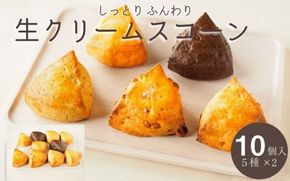 ＜喫茶とベーグルのお店ネコタ＞しっとり ケーキ のような 生クリーム スコーン 5種 10個セット《京都よりお届け 贈答 プレゼントスイーツ 焼き菓子 お菓子 焼菓子》 ※離島への配送不可