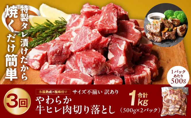 099Z237 丸善堪能定期便 総量6.4kg 全3回（牛ヒレ肉／国産鶏もも肉／国産スペアリブ）丸善味わい加工【毎月配送コース】