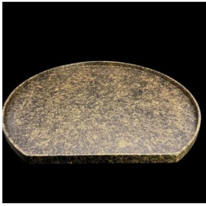 木製 半月トレイ 乱糸（マット仕上げ）漆黒［NF73］ 303446_CU90036VC04