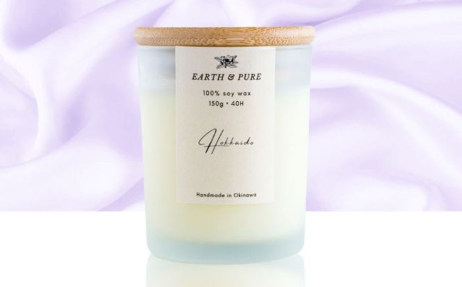 フレグランスキャンドル 『北海道』 キャンドル おしゃれ ルームフレグランス アロマキャンドル ギフト 沖縄市 / Earth & Pure[BCDJ005]