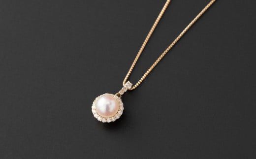 【真珠】【希望の光 ･ 大人シンプルモダン】5.7mm アコヤ真珠ペンダントネックレス