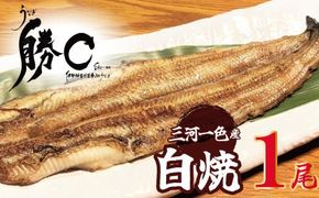 【備長炭で焼く“いい焦がし”】三河一色産うなぎの白焼 1尾 鰻 ウナギ 白焼き 国産 備長炭 土用 丑の日 冷凍 三河一色産 H189-028